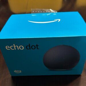 New In Box Amazon Echo Dot 5th Gen - Deep Sea Blue